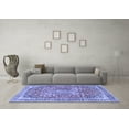 thumbnail image 3 of Ahgly Company Indoor Rectangle Medallion Blue Traditional Area Rugs, 7' x 10', 3 of 4