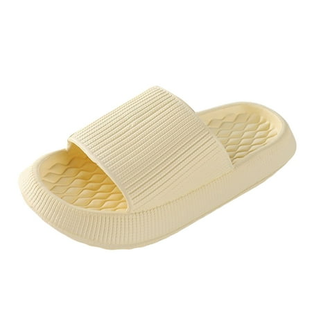 

ZBFXYBEX Memory Foam Slippers for Women Comfy Slipper for Men and Women Indoor Plus Size Slides Bathroom Sandals Slippers with Support for Women Yellow Size38