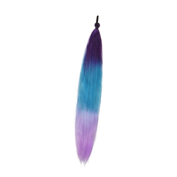 Peluca de cola de caballo con banda elástica para el cabello, extensión de cabello con maquillaje suave y estilo C26