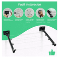 thumbnail image 3 of Tendedero Retráctil  Belug  Plegable Moderno Hoho De Pared Exterior Negro, 3 of 5