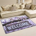 thumbnail image 2 of Coolnut 31x 20 Inch Area Rug, Carpet Wood Welcome Sign Doormat for Hardwood Floor Entrance Living Room Bedroom 2'7" x 1'8", 2 of 6