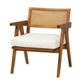 thumbnail image 2 of Baxton Studio Jetsam Japandi Arm Chair, One Size, Walnut Brown, 2 of 10