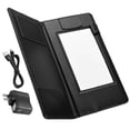 thumbnail image 2 of Wechef Folding LED Backlit Illuminated Black Leatherette Check Presenter/menu Holder, 2 of 11