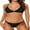 Black, variant on Attraco Women's Triangle Bikini High Cut Swimsuit V Neck Two Piece Swimsuit