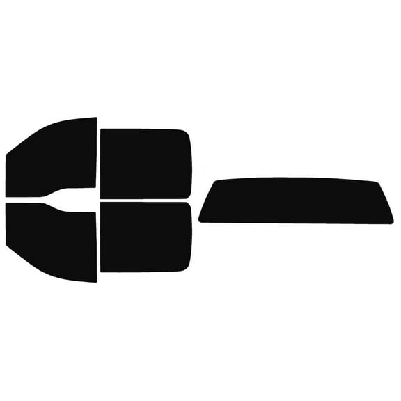 The Tint Effect Precut Window Tint Kit Compatible with Ford F-150 Crew Cab Truck (2004-2008) (Full: with solid rear: 5%) Automotive Film