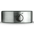 thumbnail image 2 of Tungsten Take Off Space Ship Rocketship Band Ring 8mm Men Women Comfort Fit Brushed Gray Flat Cut Black Polished, 2 of 4
