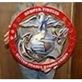 thumbnail image 2 of USMC Globe Round Semper Fidelis Metal Sign w/Red Officer Circle 19" x 19", 2 of 3