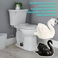 thumbnail image 3 of Black and White Couple Ceramic Swan Figurine, Elegant Swan Couple Statues Knick Knacks, Modern Minimalist SwanDecor for Living Room Study Animal Soft Decoration Handicrafts Home Accessories, 3 of 10