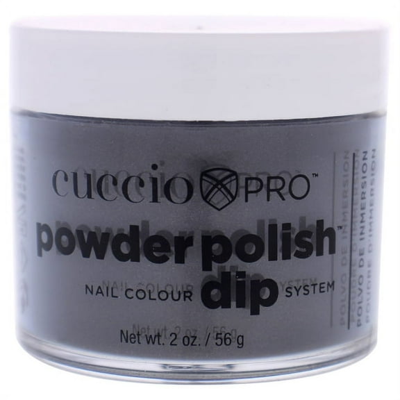 Cuccio Pro Powder Polish Nail Colour Dip System - Silver With Grey Undertones, 1.6 oz Nail Powder