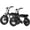 Black+Black, variant on ESKUTE 2 Pcs V101 Electric Bike for Adults & Teens 750W Peak 1500W, 28MPH, 48V 13Ah Battery, 16"x4.0" Fat Tire E-Bike, 7-Speed, Front Suspension, All-Terrain Ebike Black & Black, UL2849