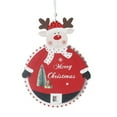 thumbnail image 2 of Xuniizn Christmas Countdown 24 Days Calendar Xmas Wooden Advent Calendar Christmas Countdown Ornament Decoration, Wood, Red, 2 of 7