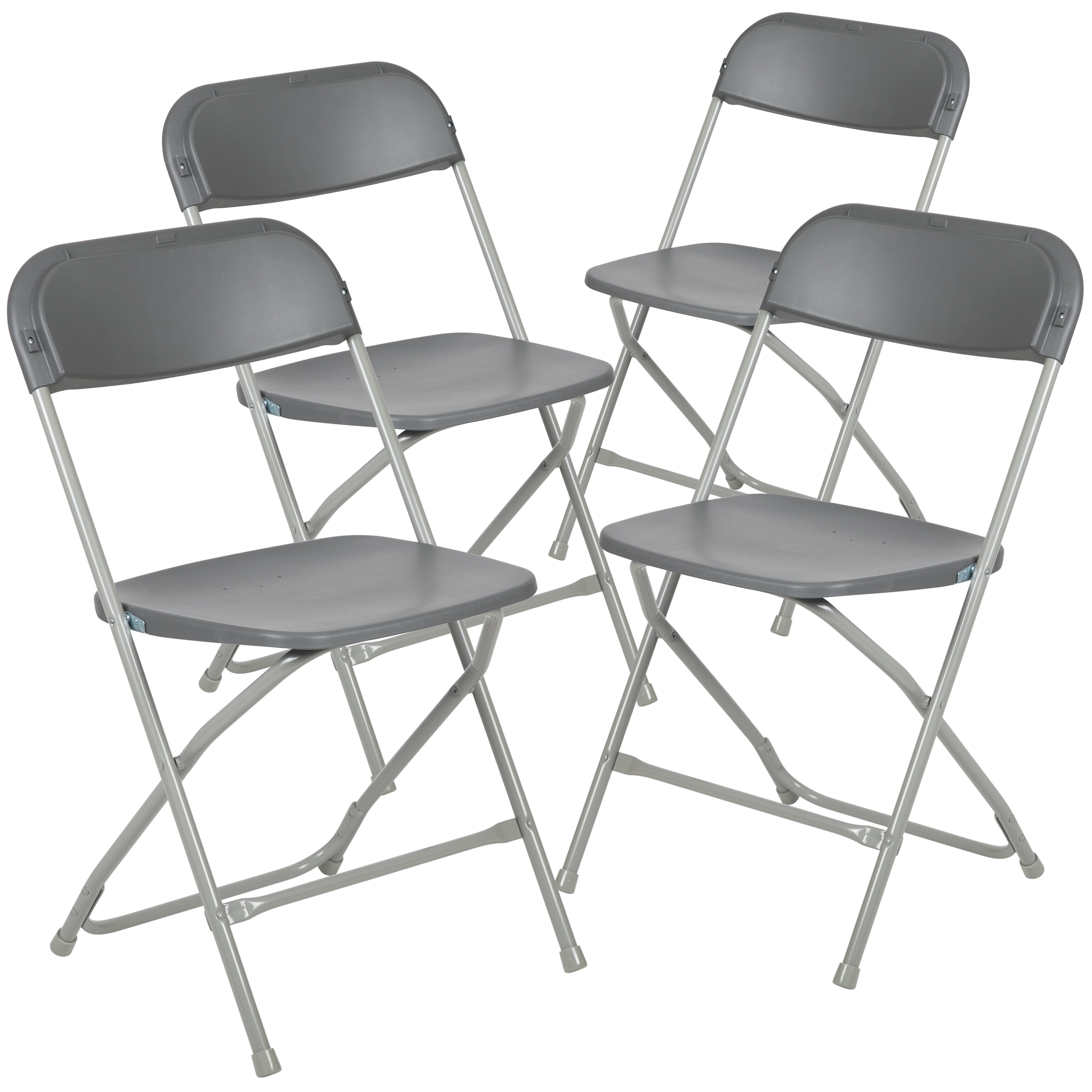 20 Pack White Plastic Folding Chair Heavy Duty Wedding Event Commercial Chairs 