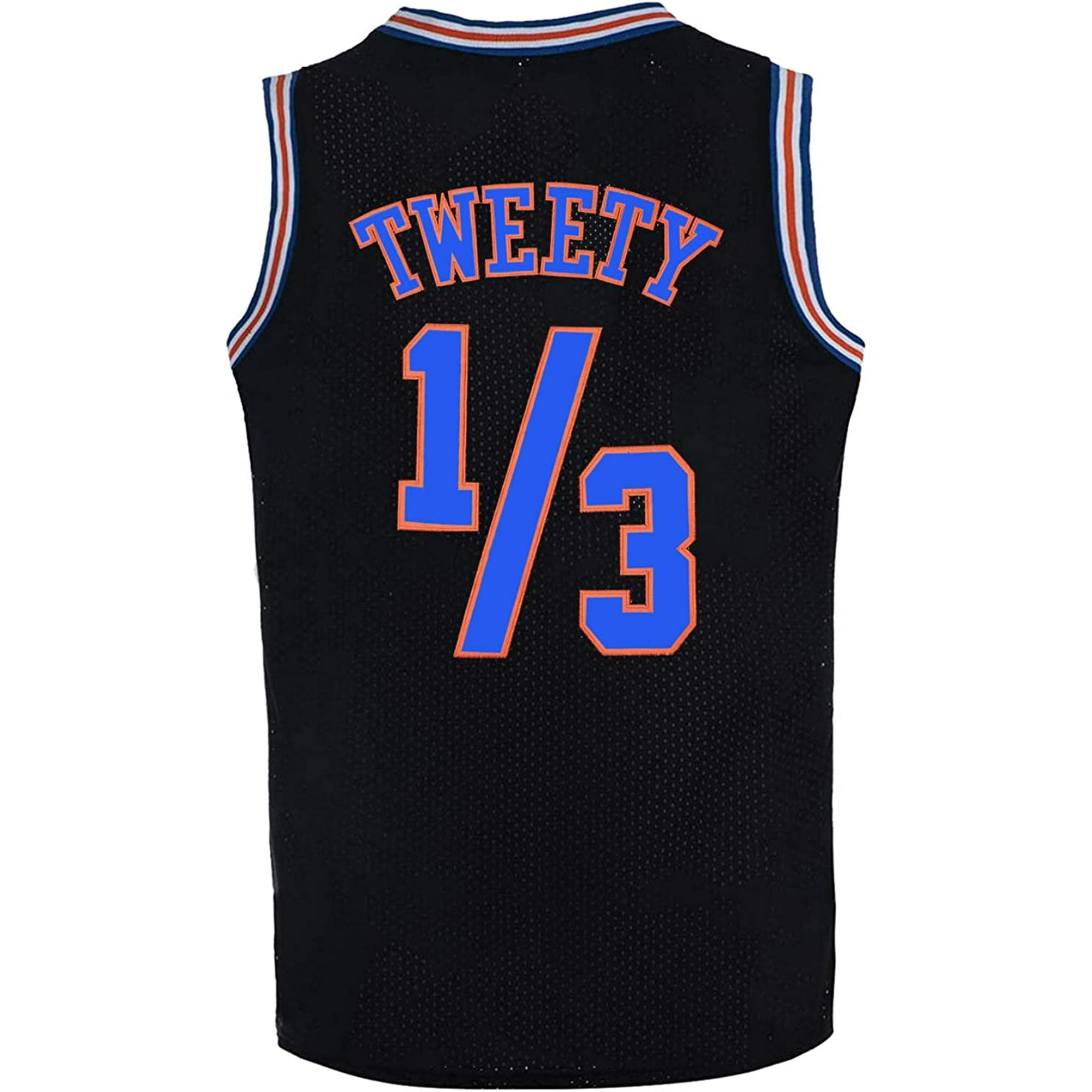 YOUI-GIFTS Mens Basketball Jersey 1/3 Tweety Space Jersey 90s Sports Shirts  Hiphop Party Clothing 