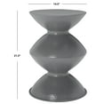 thumbnail image 5 of Safavieh Guildsman Glam Aluminum and Powder Coated Round End Table, Gray, 5 of 6