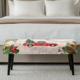 thumbnail image 5 of Psesaysky Christmas Bench Slipcover with Elastic Band, Polyester Spandex Anti Dust Bench Cover for Dining Hotel and Garden Use, 5 of 9