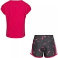 thumbnail image 2 of Nike Girl`s Graphic Print T Shirt & Shorts 2 Piece Set 24 Months Grey(26h664-m19)/Pink, 2 of 4