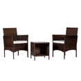 Wicker Patio Furniture, 3Piece Wicker PE Rattan Bistro Set, Outdoor