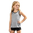 thumbnail image 5 of Ulitacool T Shirts For Boys Crewneck Sleeveless Tank Tops Solid Color Vest Cute Child Clothes 4-5 Years Grey, 5 of 6