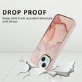 thumbnail image 3 of Funda protectora de cuerpo completo con diseño de mármol para iPhone 15, delgada, ligera y duradera., 3 of 7