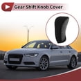 thumbnail image 2 of Unique Bargains Gear Shift Knob Cover Universal for Car SUV Truck RV Zipper Stick Shifting Handle Protector PU Polyester Gray, 2 of 7