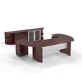 thumbnail image 4 of Mayline MNT13TSS 72 in. Medina Series Typical Suite 13 Office Desk - Textured Sea Salt - 29.5 x 112 x 103 in., 4 of 5