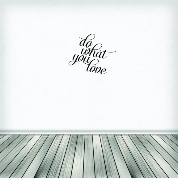 Decal Wall Sticker - Do What You Love Text Lettering Inspirational Life QuoteHome Decor Picture Art 12x18 Inches