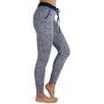 thumbnail image 3 of ToBeInStyle Women's Heathered French Terry Jogger Pants, 3 of 4