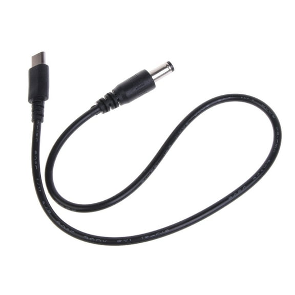 USB C To DC5.5x2.1mm Power Cord, 5V 3A Charging Cable For 5.5mmx2.1mm Devices Security Camera Led Light Cable