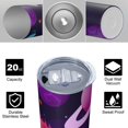 thumbnail image 4 of Galaxy 20oz Stainless Steel Skinny Tumbler – Vacuum Insulated Slim Travel Cup with Lid & Stainless Steel Straw, 360° Full Wrap Printed Tumbler for Home, Office & Outdoor Use, Starry, 4 of 6