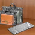 thumbnail image 5 of BTEPSGA 12 Pack Dust Bags for Handbags, Clear Handbag Storage Organizer for Closet, Purse Protector Storage Bag with Zipper and Handle, Hanging Dust Cover Bag for Handbags, 5 of 7