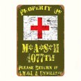 thumbnail image 2 of Chapa Metal Land Force Field Hospital Pintura Hierro Rectangular 20x30cm, 2 of 9