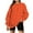 Orange tops for women 22, variant on Women Fashion Essentials Hoodie Long Sleeve Round Neck Loose Sweatshirt Solid Blouse Tops Comfort Colors Sweatshirts Hoodless Pullover Fall Winter Clothes for Women