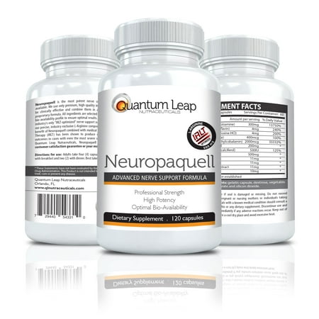Quantum Leap NEUROPAQUELL - Clinical Strength Neuropathy Pain Relief - Advanced Nerve Support (Best Position For Sciatic Nerve Pain)