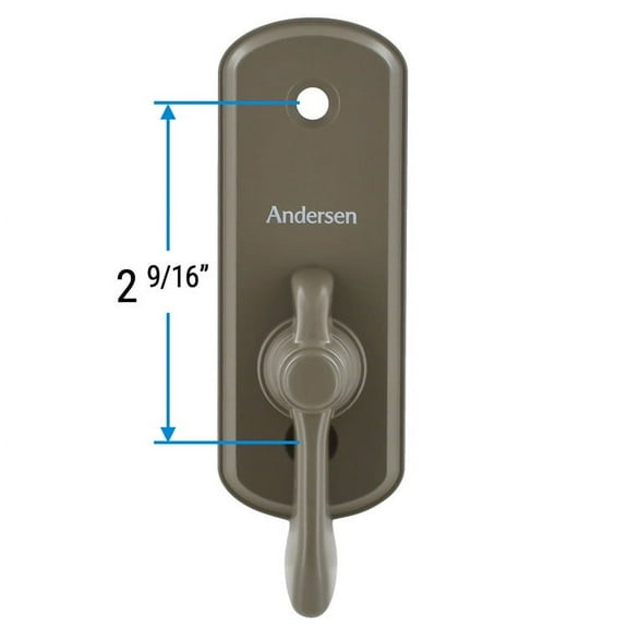 Andersen Albany Style Gliding Door Thumb Latch in Stone Color