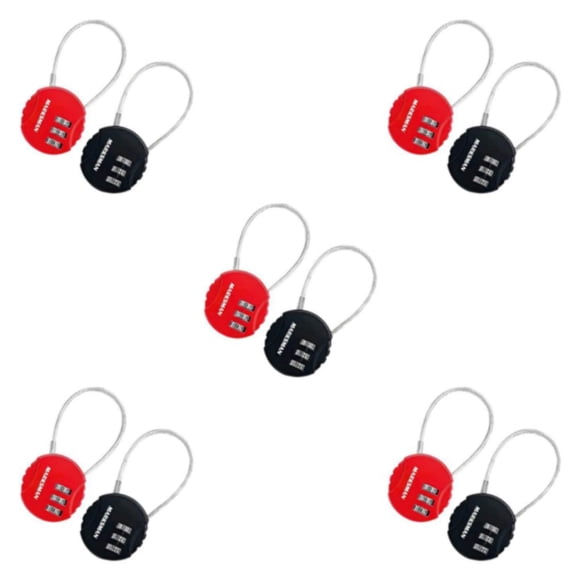 QualitChoice 2pack/lot Convenient And Secure Digital Code Padlock For Travel Portable Combination Padlock 5Set