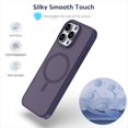 thumbnail image 5 of Magnetic For iPhone 16 Pro Phone Case,Anti-fingerprint Matte Skin-feel Back,Compatible with Mag-Safe,Ultra Slim Shockproof Protection Anti-fall Rugged Thin Fit Phone Case Cover,White, 5 of 6