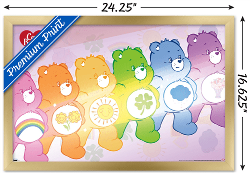 Care Bears - Care Bear Stare Wall Poster, 14.725" x 22.375" Framed