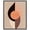Black Frame, variant on Compass Canvas Modern Midcentury by Art Remedy, Silver Frame, 16" x 20"