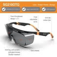 thumbnail image 4 of DEX FIT SG210 Safety Glasses with Side Shields, Scratch Resistant Polycarbonate, One Size - 1 Pair, 4 of 5