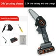 thumbnail image 2 of Rechargeable Electric Chain Saw Home Small Outdoor Handheld Chainsaw Black EU (with battery), 2 of 5