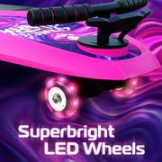 Melo Pink Spinner Shark Kneeboard Toy for Kids 6 Years and up, 74 mm wheels