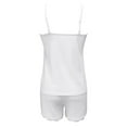 thumbnail image 4 of Gkeoshab Womens Pajama Sets Nightgowns for Women Womens Pajama Sets Ribbed Knit Sleepwear Set 2 Piece Lace Button Shorts Pj Set Comfy Loungewear Pajamas Sets Pajama Dress, 4 of 4