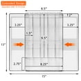 thumbnail image 4 of Sorbus Expandable Silverware Organizer – Adjustable Kitchen Drawer Tray for Utensils, Flatware, and Cutlery Storage, Clear, 4 of 10