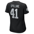 thumbnail image 3 of Women's Nike Robert Spillane Black Las Vegas Raiders Game Player Jersey, 3 of 7