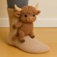 thumbnail image 1 of Novelty Cartoon Animal Socks - Christmas Gifts: Cat & Deer Warm Winter Socks for Girls & Women, 1 of 1
