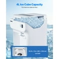 thumbnail image 4 of VEVOR Commercial Ice Shaver 220LBS/H Electric Snow Cone Maker Ice Crusher White, 4 of 9