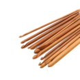 thumbnail image 3 of Kritne Afghan Hooks, Carpet Knitting Needles, 12pcs Carbonized Bamboo Afghan Tunisian Crochet Hooks Set Carpet Rug Weave Knitting Needles, 3 of 10