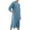 Dark Blue, variant on Dvprdro Nightgowns for Men Cozy Button Down Sleepwear Bathrobe Loose Fitting Solid Pajama Robe