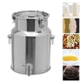 thumbnail image 6 of Beverage Drink Dispenser, 10L Stainless Steel Milk Can Water Beverage Drink Dispenser for Milk Wine Oil Storage Transport, 6 of 6