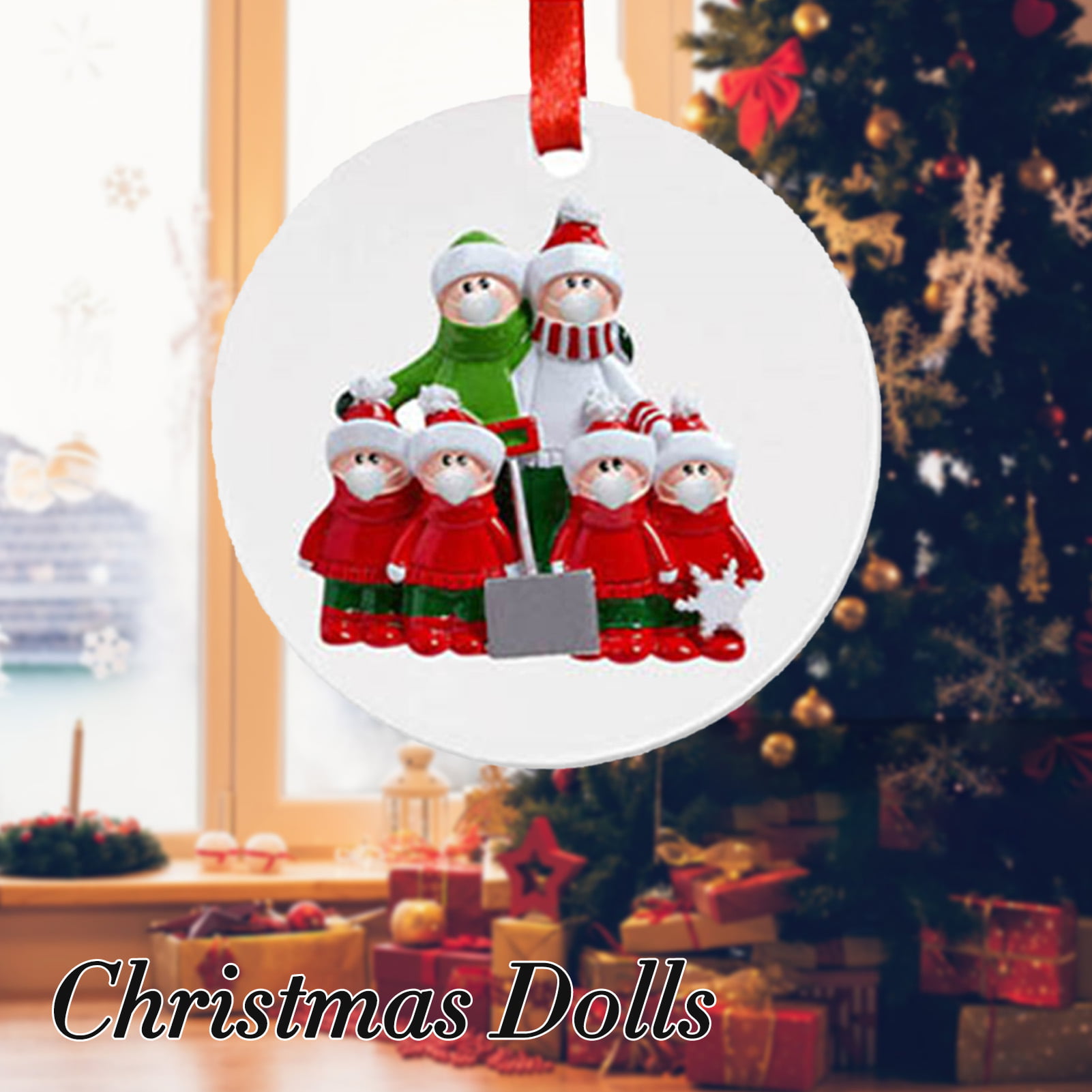 2020 Xmas Snow Family Santa Christmas Party Hanging Ornaments Decorations Gifts 